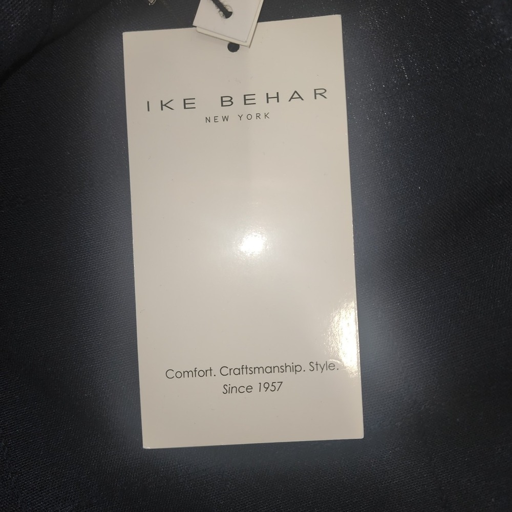 IKE BEHAR New York Pants Mens L Linen Blend Drawstring Regular‎ Fit Blue $115 - Picture 4 of 12